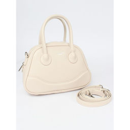 Сумка женская искусственная кожа DJ-CM 6966-BEIGE, 1отд, плечевой ремень, бежевый SALE 261519
