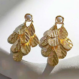 Серьги длинные на гвоздиках арт. 13 2924 (id 273072)