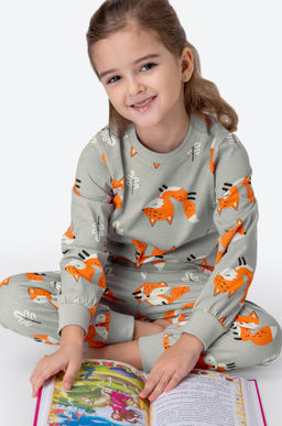 Хлопковая пижама для девочки Happyfox