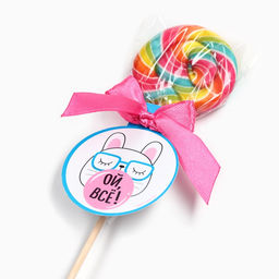 Цена за 2 шт. Леденец на палочке Ой, всё, вкус: вишнёвый сок, 15 г - Фабрика счастья фото 4