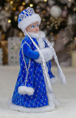Снегурочка Царская 44см индивид.уп. ГОЛУБАЯ - Коломеев фото 2