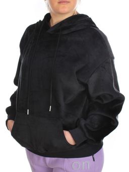 7004-7 BLACK Худи женское на флисе