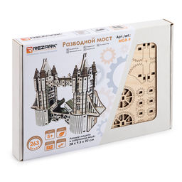 REZARK MGR-9 Серия Механика Пазл 3D 263 элемент. Разводной мост