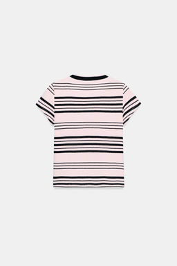 TOP RAYAS BOTONES / Rosa