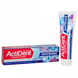 Зубная паста "Active" 130г, "Отбеливающая" Whitening, без парабенов, 5х4х18см (Иран)