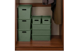 Корзинка с крышкой 7,5 л 35*24,5*10,5 см Береста оливковая - Elan gallery фото 16