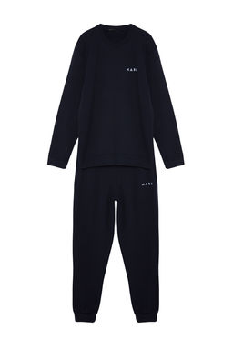 TRENDYOL MAN Lacivert Regular Fit Nak?sl? Orme Pijama Tak?m? TMNAW24PT00040 - Trendyolmilla фото 15