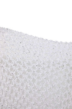 Alt?n Payetli Iplik Ajurlu Kay?k Yaka Triko Kazak TWOSS26KZ00005 - Trendyolmilla фото 5