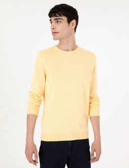 A__k Sar_ Slim Fit Bisiklet Yaka Basic Triko Kazak - Pierre cardin фото 3