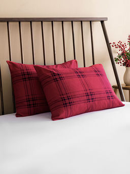 Ekose Desenli Yast?k K?l?f? 2li 50x70 Cm