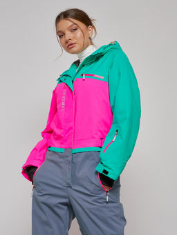 Горнолыжный комбинезон женский зимний зеленого цвета 2327Z - Chunmai фото 22