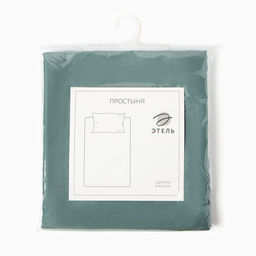 Простыня Этель Green paradise, 200х215 см, мако-сатин, 114г/м2, 100% хлопок  фото 3