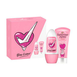РЕКСОНА+БАРХАТНЫЕ РУЧКИ набор "Прям в сердце" (50мл+45мл) 24