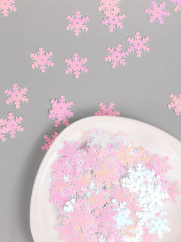 Пайетки россыпью арт.TBY-FLK524 18мм цв.099 белый уп.50г