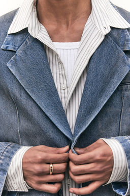 Americana en denim Loose Fit - H&m фото 4