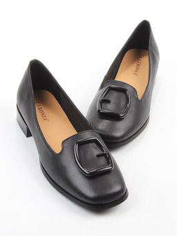 06-DLG03-1 BLACK Туфли женские (натуральная кожа)