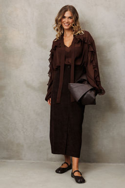 Костюм Gizart 5426 шоколадный фото 6