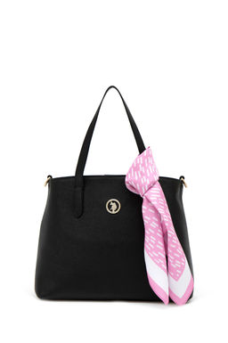 Подарочная сумка с шарфом U.S. Polo Assn женская черная полиуретан фото 10