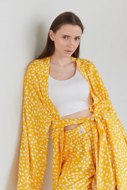 Костюм женский SET057/02/Желтый, белый