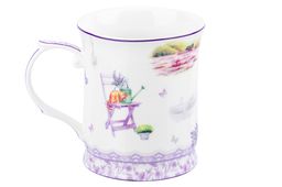 Кружка 400 мл 12,5*9*10 см Лаванда NEW BONE CHINA - Elan gallery фото 5