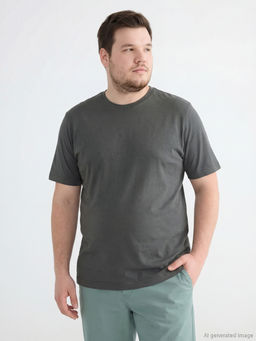 Bisiklet Yaka Penye Erkek Ti??rt