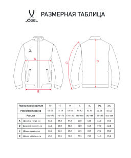 Куртка парадная JOGEL PREMIER PerFormDRY Woven Jacket, синий  фото 8
