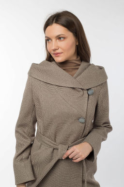 Пальто женское демисезонное (пояс) - El podio фото 2