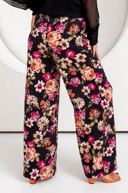 Брюки АБ-013ц цветочная роспись - Angelika фото 3