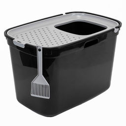 Туалет закрытый д/кошек Редпл. верхний вход 2932черн