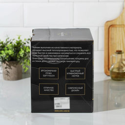 Чайник со свистком из нержавеющей стали Magistro Heat, 3 л, ТРС, индукция, ручка soft-touch, цвет белый