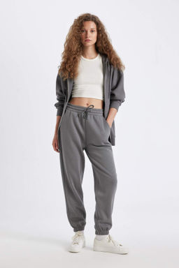 Standart Fit Kal?n Jogger Esofman Alt? Bel Paca Lastikli Basic Duz Uzun Boy - Defacto фото 6