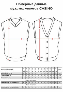 Жилет мужской на пуговицах CASINO c126-т.синий - Greg фото 2