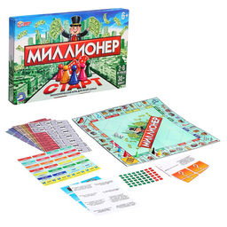 Настольная игра экономическая Миллионер, 2-6 игроков, 6+