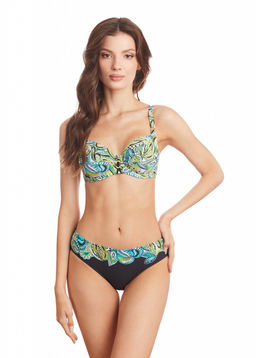 -10% Бюстгальтер купальный Milavitsa 460409 изумрудно-набивной