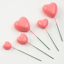 Набор для украшения Сердечки, цвет розовый