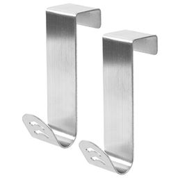 Крючок на дверь Волна, набор 2шт, 2,5х8,5х2см, нерж, в блистере (Китай)