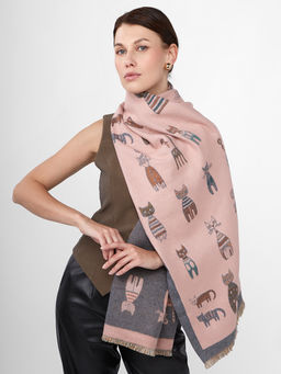 в составе ШЕРСТЬ и КАШЕМИР Большой, мягкий, теплый однотонный двусторонний палантин. - Tantino фото 3