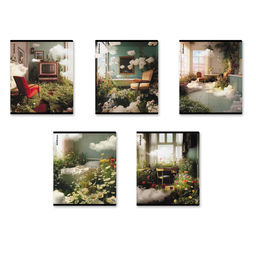 АКЦИЯ Цена за 5 шт. Тетрадь общая ученическая ErichKrause Dream Home, 96 листов, клетка, матовая ламинация_MIX-PACK