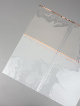 Цена за 20 шт. Пленка для цветов, "Полоса с окном", белая, 57х57±2 см