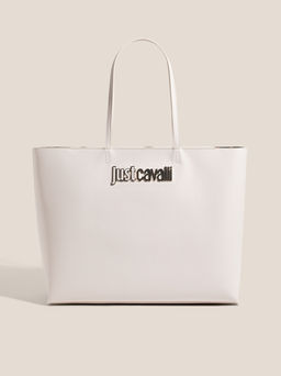 Женский тоут JUST CAVALLI METAL LETTERING Артикул 4450814, молочно-белый