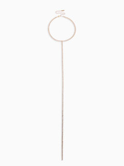 Чокер Лёд притягательный, цвет белый в золоте, 54.5 см