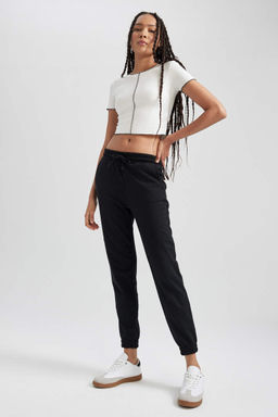 Длинные спортивные штаны стандартного кроя с эластичной окантовкой - Defacto фото 3