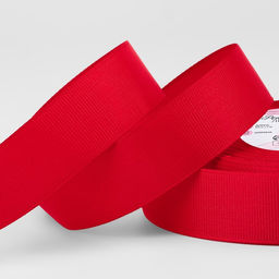 Цена за 2 шт. Лента репсовая, 25 мм, 23±1 м, красная №26