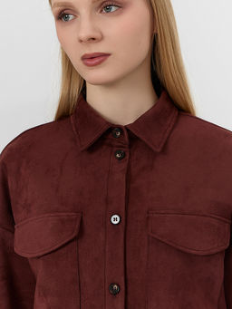 Жакет женский коричневый