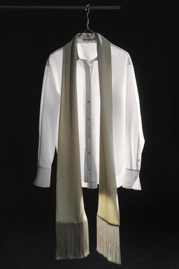 CAMISA PA?UELO FLECOS ZW COLLECTION / Blanco - Zara фото 5