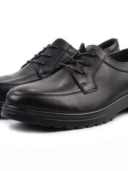 03-DYL85-1 BLACK Полуботинки женские (натуральная кожа)