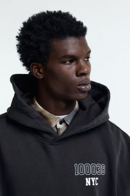 Sudadera con capucha y estampado Oversized Fit - H&m фото 8