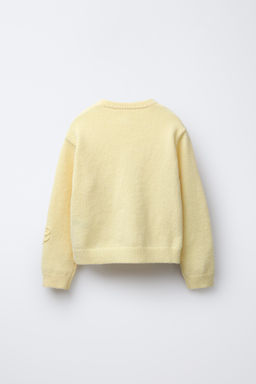 CORDED FLORAL KNIT SWEATER - Zara фото 2