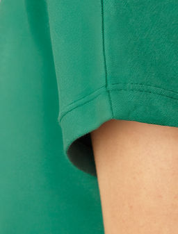 Футболка Vilatte из хлопка зеленый  фото 2