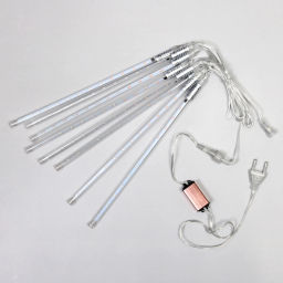 Гирлянда для улицы "Тающая сосулька" 3,0 м*30 см 192 лампы LED, IP-54, Синий (8 трубок)